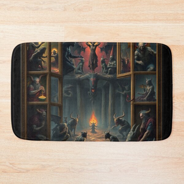 Item preview, Depiction of the layers of Hell fantastical artwork designed and sold by Vintage Designs +.