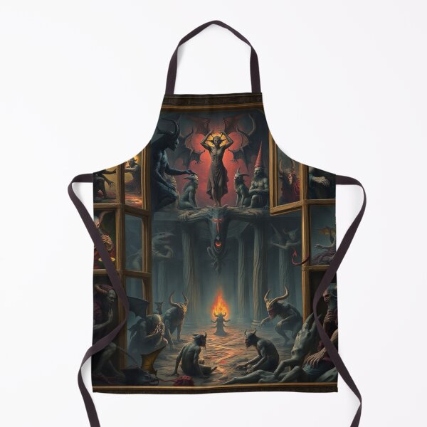 Item preview, Depiction of the layers of Hell fantastical artwork designed and sold by Vintage Designs +.