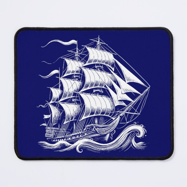 Item preview, Majestic Brigantine Old Vessel Nautical Retro 3 Shapes Mania designed and sold by Shapes-Mania.