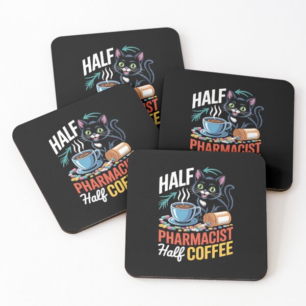 Item preview, Half Pharmacist Half Coffee Funny Pharmacist Coffee Lovers designed and sold by aidenpier.