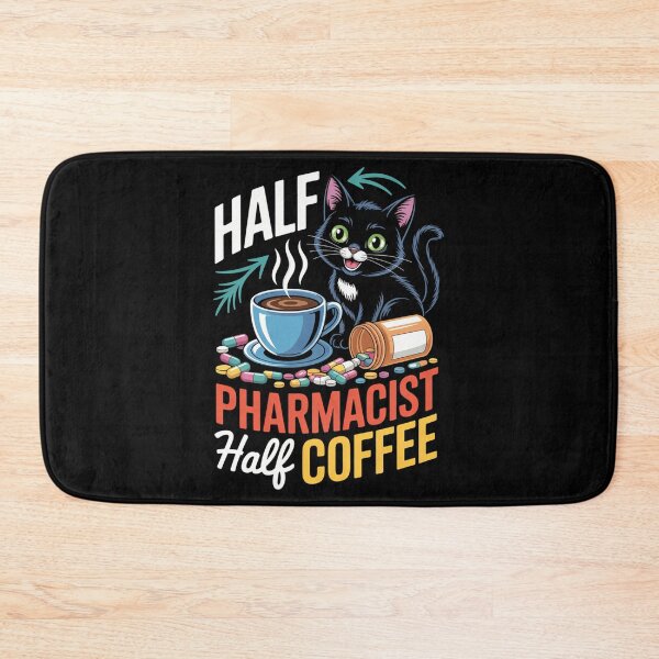 Item preview, Half Pharmacist Half Coffee Funny Pharmacist Coffee Lovers designed and sold by aidenpier.
