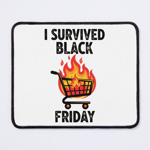 Item preview, I Survived Black Friday Fiery Cart Graphic designed and sold by ML-Media.