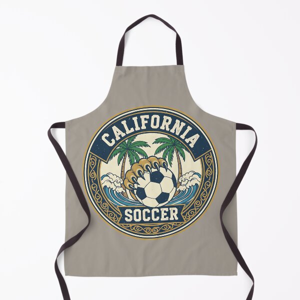 Item preview, California Soccer Emblem – Bear Paw, Waves & Palm Trees designed and sold by PostersMode.