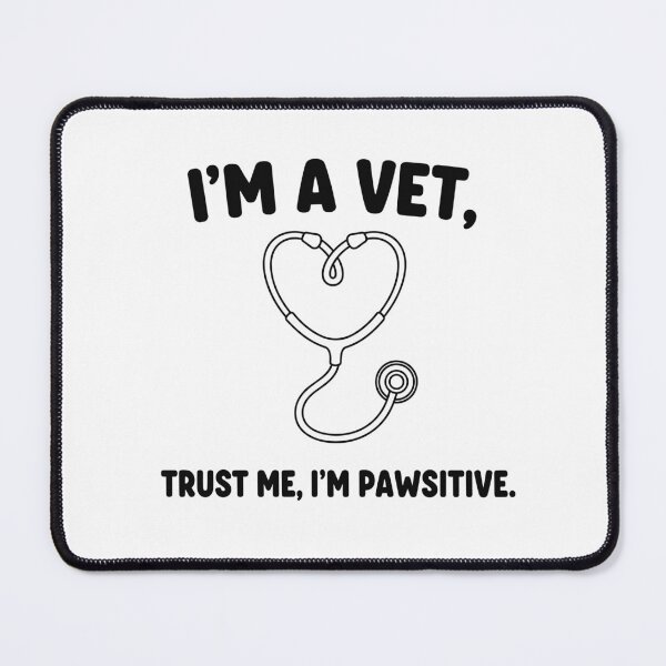 Item preview, Pawsitive Vet Slogan with Heart Stethoscope designed and sold by ML-Media.