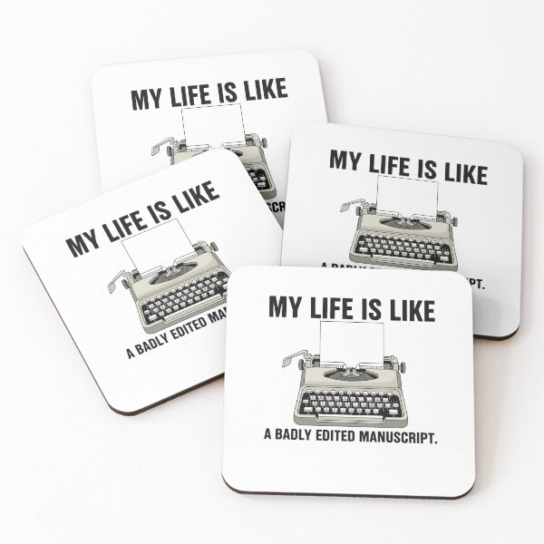 Item preview, My Life Is Like A Badly Edited Manuscript Typewriter designed and sold by RGShirtWorks.