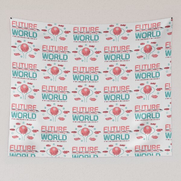 Item preview, Future World Map Baseball ¾ Sleeve  designed and sold by ostDezigns.