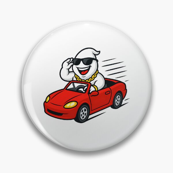 Item preview, Cool Ghost Driving Red Convertible designed and sold by Vlavio.