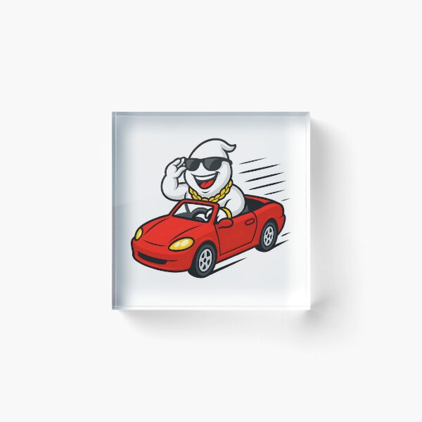 Item preview, Cool Ghost Driving Red Convertible designed and sold by Vlavio.