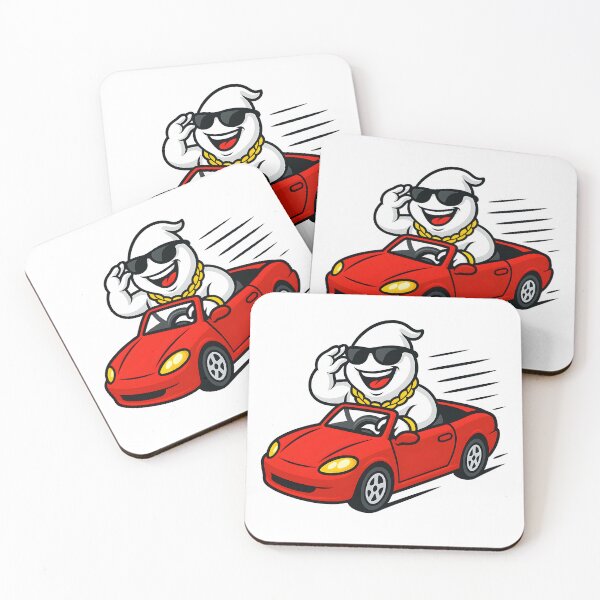 Item preview, Cool Ghost Driving Red Convertible designed and sold by Vlavio.