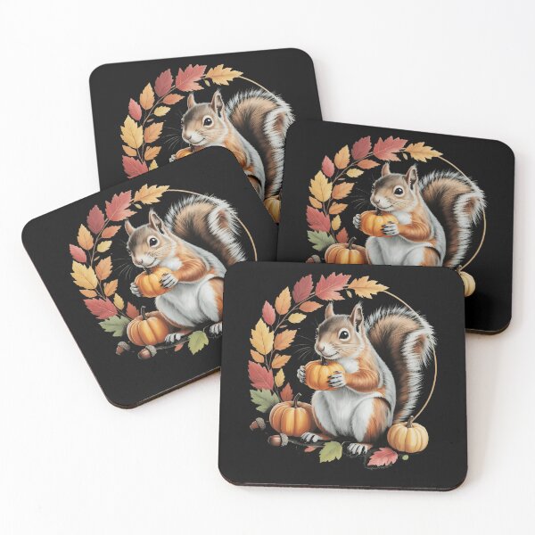 Item preview, Fall Squirrel squirrel Thanksgiving Fall Pumpkin designed and sold by VENOM0RIOT.
