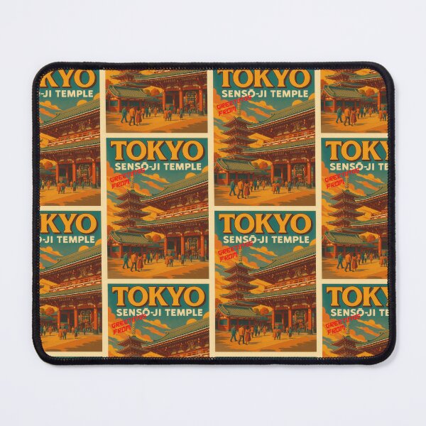 Item preview, Greetings from TOKYO / JAPAN - Sensō-ji Temple – Urban Retro Dreams designed and sold by Earth Celebration Designs.