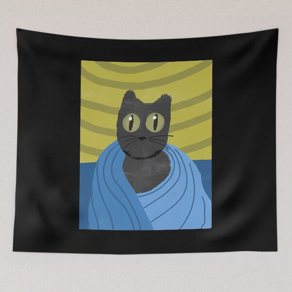 Item preview, Wrapped Cat Morning designed and sold by DragonessblueS.