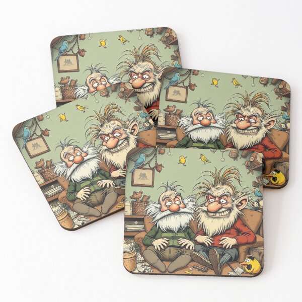Item preview, Whimsical Old Pranksters – A Twisted Tale of Tricks and Chaos designed and sold by Wizdem Artworkz.
