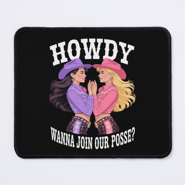 Item preview, Howdy Lesbian Cowgirl Join Our Posse Gay Pride Cowgirls designed and sold by PeteHomenick.