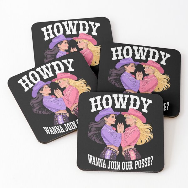 Item preview, Howdy Lesbian Cowgirl Join Our Posse Gay Pride Cowgirls designed and sold by PeteHomenick.