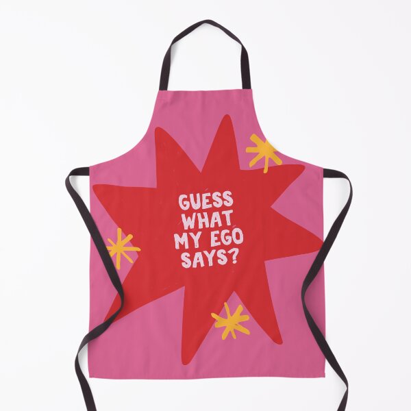 Item preview, Guess What My Ego Says Star Badge Funny Quote designed and sold by Dazzline Designs.