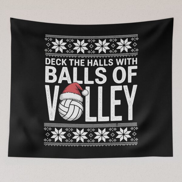 Item preview, Xmas Volleyball Ugly Christmas Sweater designed and sold by Patricsselin.