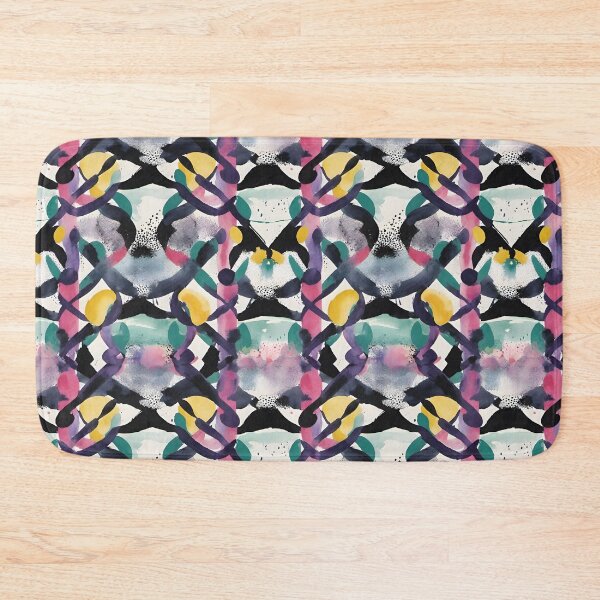 Item preview, Abstract Indigo and Plum Splatter Pattern designed and sold by Dream Garden.