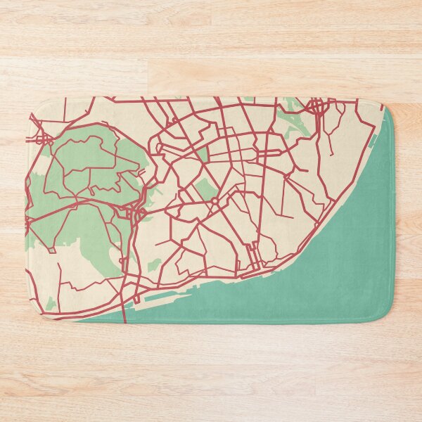 Item preview, Lisbon Map (Portugal) designed and sold by MapsByLeo.