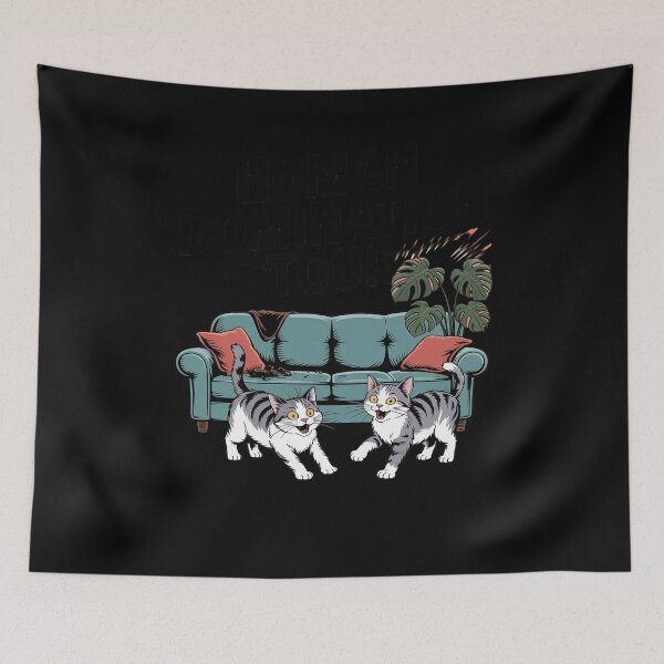 Item preview, Human Domination Tour Cat Lover Plant Kitten Funny Cat designed and sold by PeteHomenick.