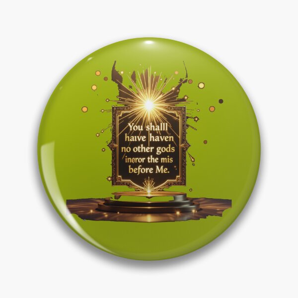 Item preview,  The First Commandment – Holy 3D Label ,  designed and sold by PaintMeWorld.