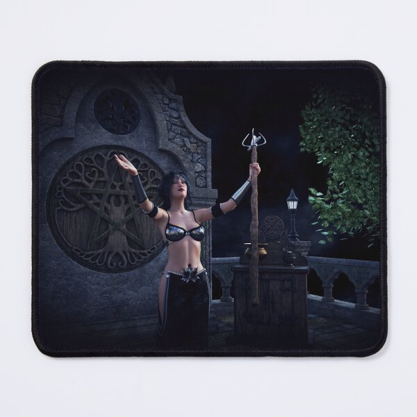 Item preview, Mystical Woman with Staff designed and sold by AnnArtshock.