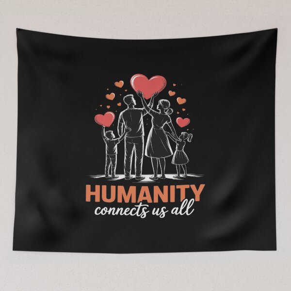 Item preview, Humanity Connects Us All Heart Unity Peaceful designed and sold by PeteHomenick.