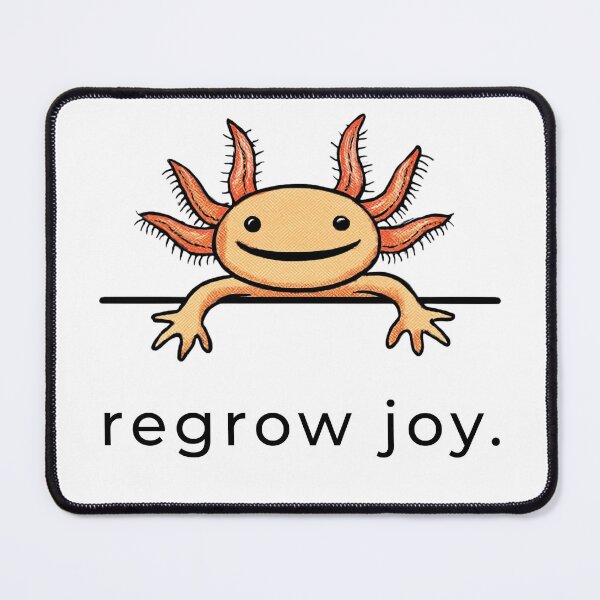 Item preview, Regrow Joy | Whimsical Axolotl Sketch with Healing Energy designed and sold by Softly Studio.