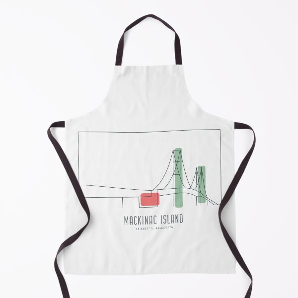 Item preview, Mackinac Island, Michigan Travel Poster Style Art designed and sold by LambsPath.
