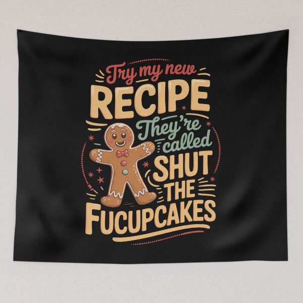 Item preview, Christmas Baking Shut The Fucupcakes designed and sold by tearbytea.