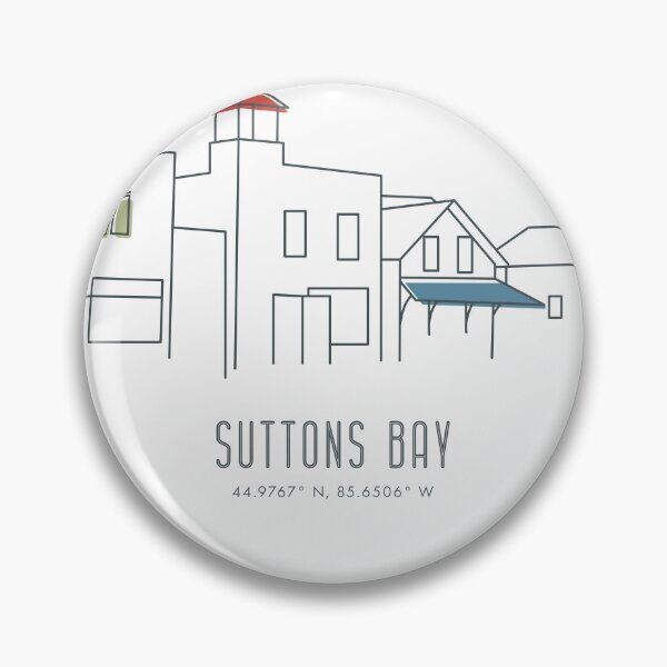 Item preview, Arte de estilo póster de viaje de Suttons Bay, Michigan designed and sold by LambsPath.