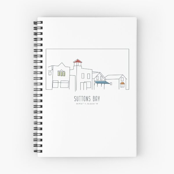 Item preview, Suttons Bay, Michigan Travel Poster Style Art designed and sold by LambsPath.