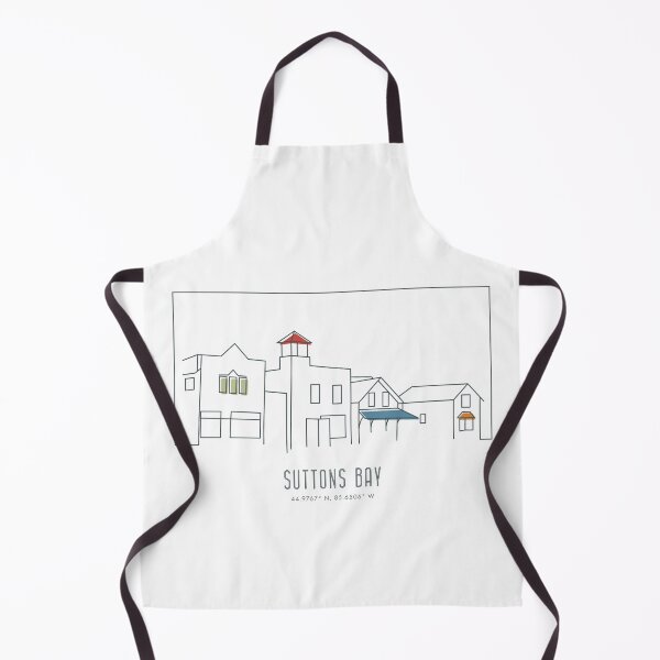 Item preview, Suttons Bay, Michigan Travel Poster Style Art designed and sold by LambsPath.