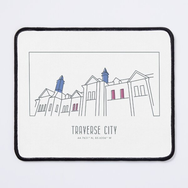Item preview, Traverse City, Michigan Travel Poster Style Art designed and sold by LambsPath.