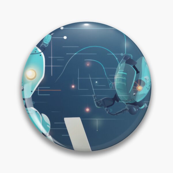 Item preview, Man working on laptop with friendly robots in futuristic setting, AI generated  designed and sold by dvoevnore.