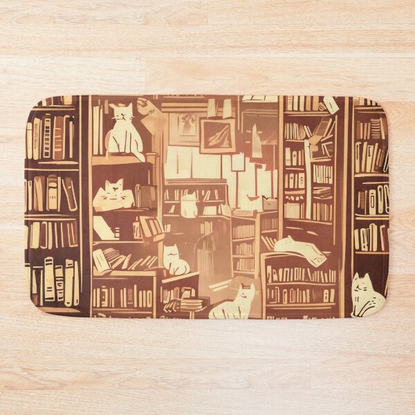 Item preview, Bookstore Cats & Cozy Nooks designed and sold by ONYX Pixee.