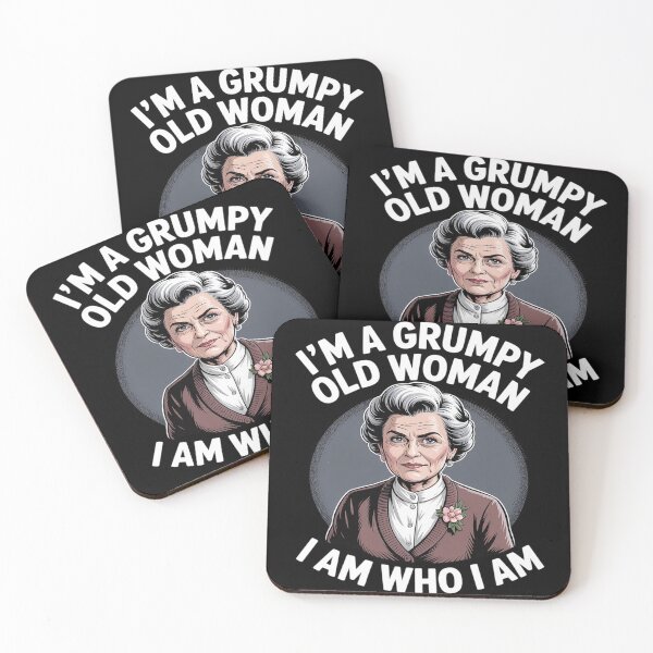 Item preview, I Am A Grumpy Old Woman I Am Who I Am Thin Patience designed and sold by PeteHomenick.