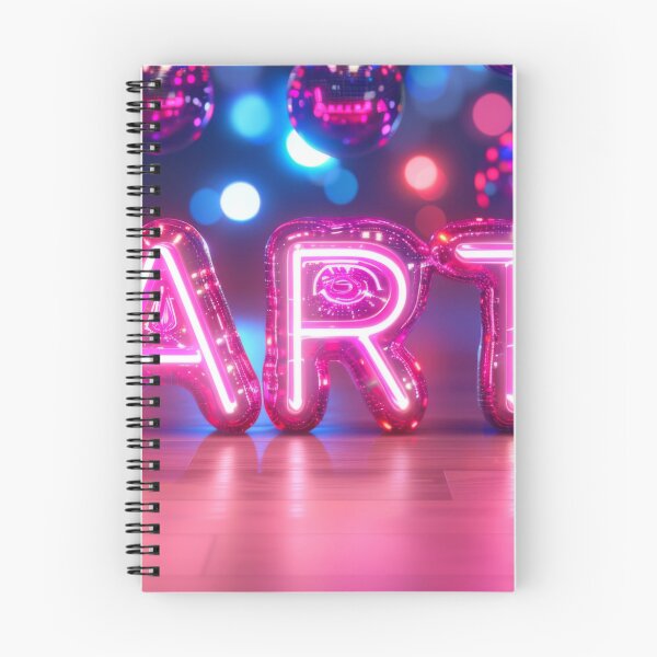 Item preview, Vibrant purple neon PARTY sign in retro 90s style glowing maximalist background AI Generated content designed and sold by dvoevnore.