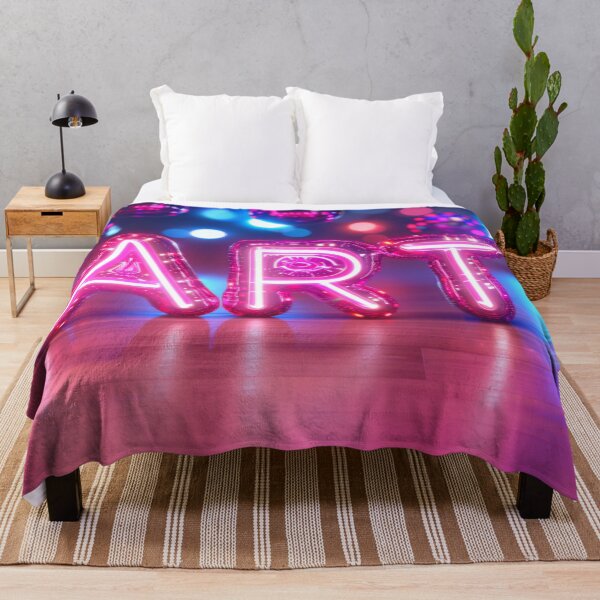 Item preview, Vibrant purple neon PARTY sign in retro 90s style glowing maximalist background AI Generated content designed and sold by dvoevnore.