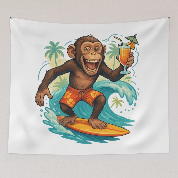 Item preview, Surf Monkey designed and sold by RW-Art-Design.