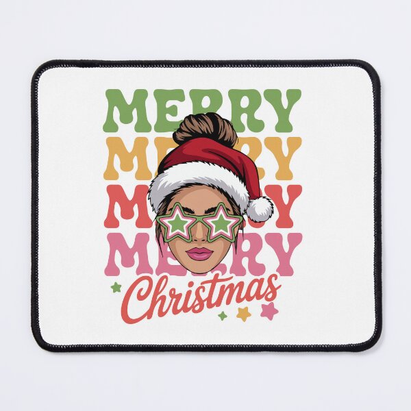 Item preview, Merry christmas messy bun Christmas designed and sold by teesvect.