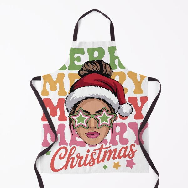 Item preview, Merry christmas messy bun Christmas designed and sold by teesvect.