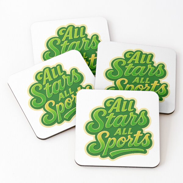 Item preview, All Stars All Sports - Green and Gold – Vintage Sports Club Design designed and sold by GREEN6437.