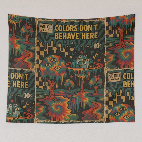 Item preview, Groovy Psychedelic: Colors don’t behave here designed and sold by bapupa.