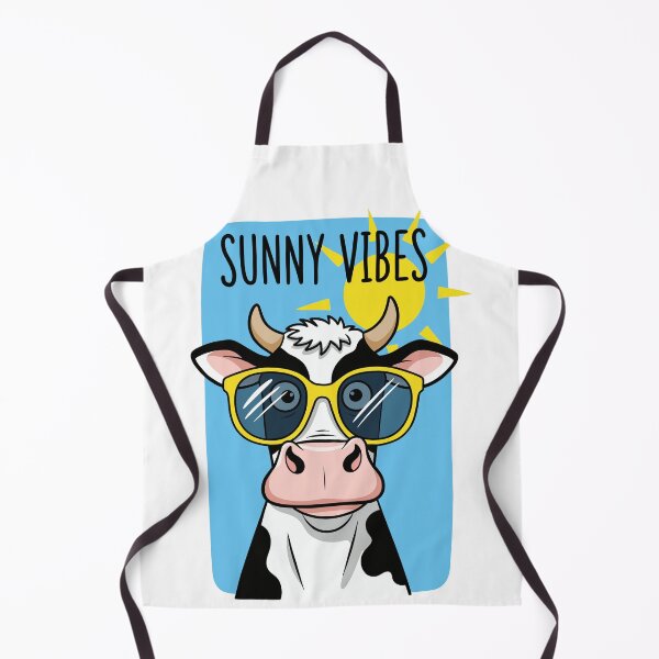 Item preview, Funny naive cow in sunglasses vector sticker art designed and sold by DiNata.
