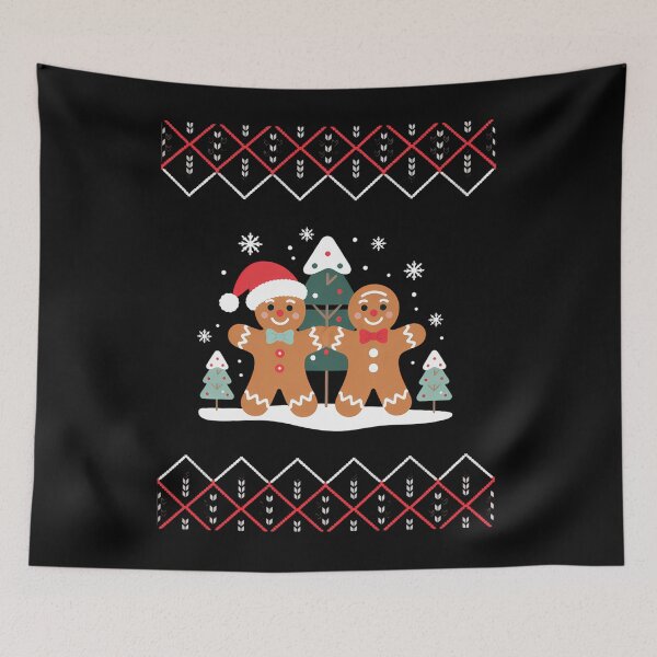 Item preview, Gingerbread Christmas Xmas Cute Lovers designed and sold by tearbytea.
