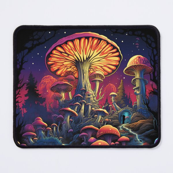 Item preview, Cosmic Cases Trippy Psychedelic Mushroom Dreamscape designed and sold by WHITE FLAME PRINTS.