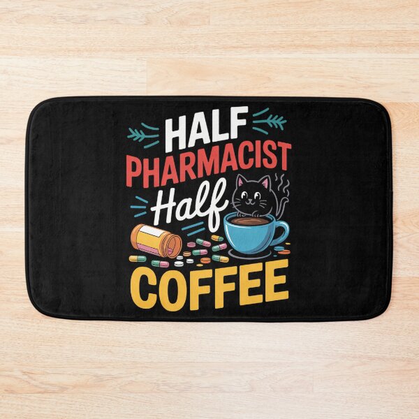 Item preview, Half Pharmacist Half Coffee Funny Pharmacist Coffee Lovers designed and sold by tearbytea.