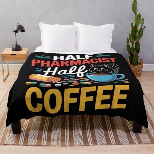 Item preview, Half Pharmacist Half Coffee Funny Pharmacist Coffee Lovers designed and sold by tearbytea.