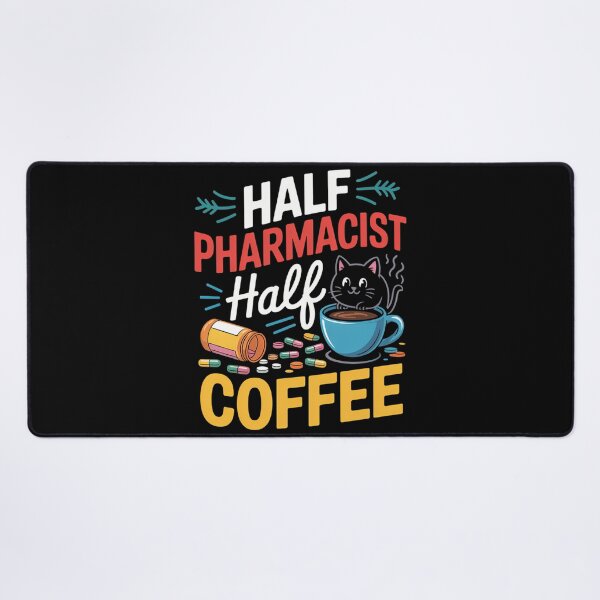 Item preview, Half Pharmacist Half Coffee Funny Pharmacist Coffee Lovers designed and sold by tearbytea.